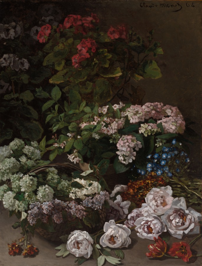 Spring Flowers — Claude Monet, 1864